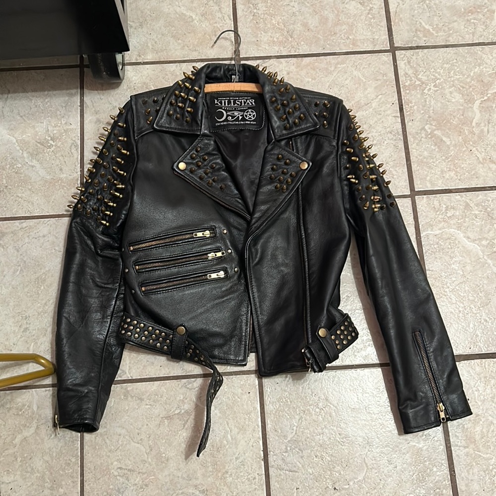 Killstar Genuine Leather Studded Jacket